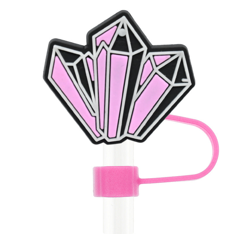 Wholesale Random 100pcs     10mm PVC Soft Straw Tube Cap