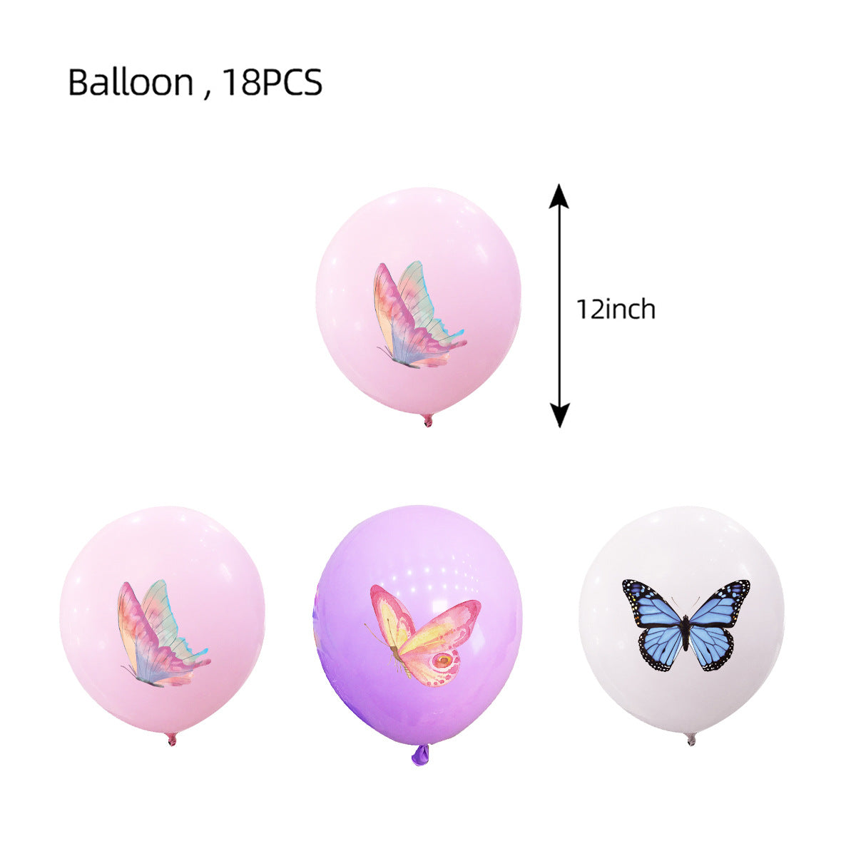 Wholesale Pink Butterfly Birthday Disposable Tableware Paper Plate Set Knife Fork Spoon Party Decoration Theme Paper