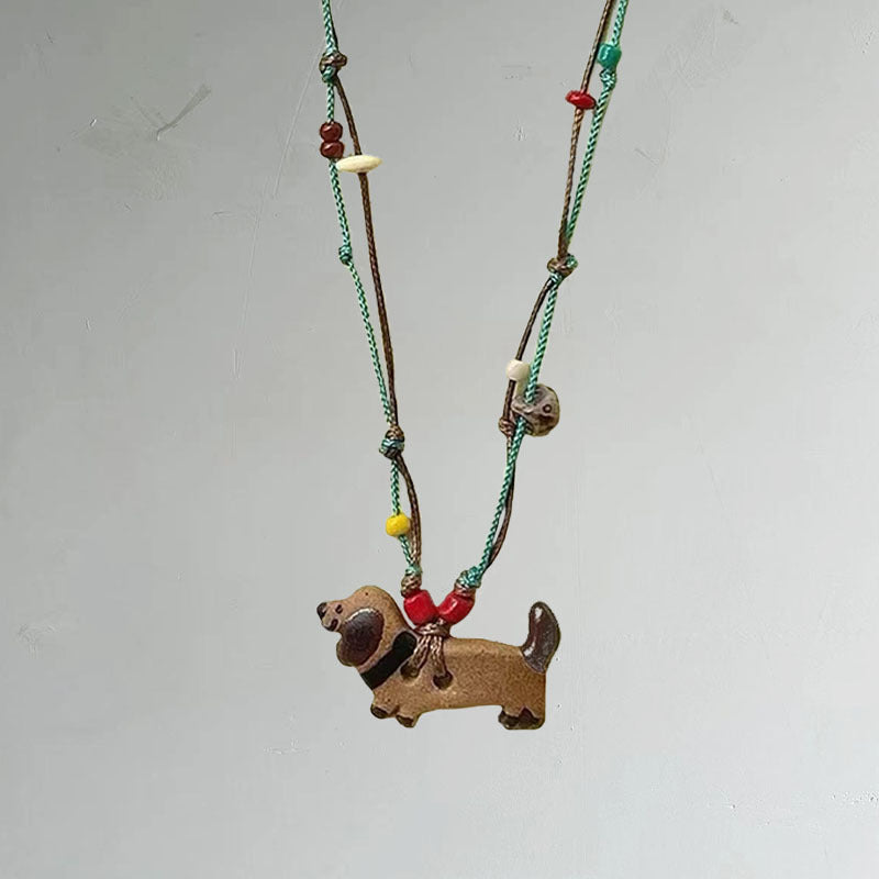 Wholesale Weenie Puppy Necklace Animal Pendant Necklace