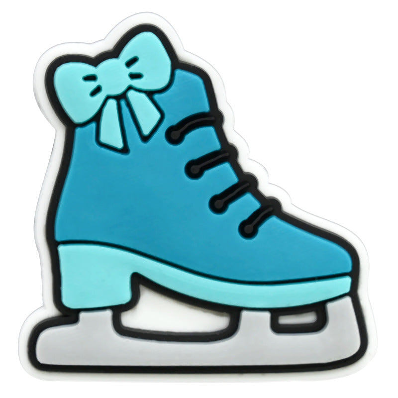 Wholesale Random 100pcs Winter PVC Soft Rubber Shoe Buckle Decoration ACC-SC-RYY058