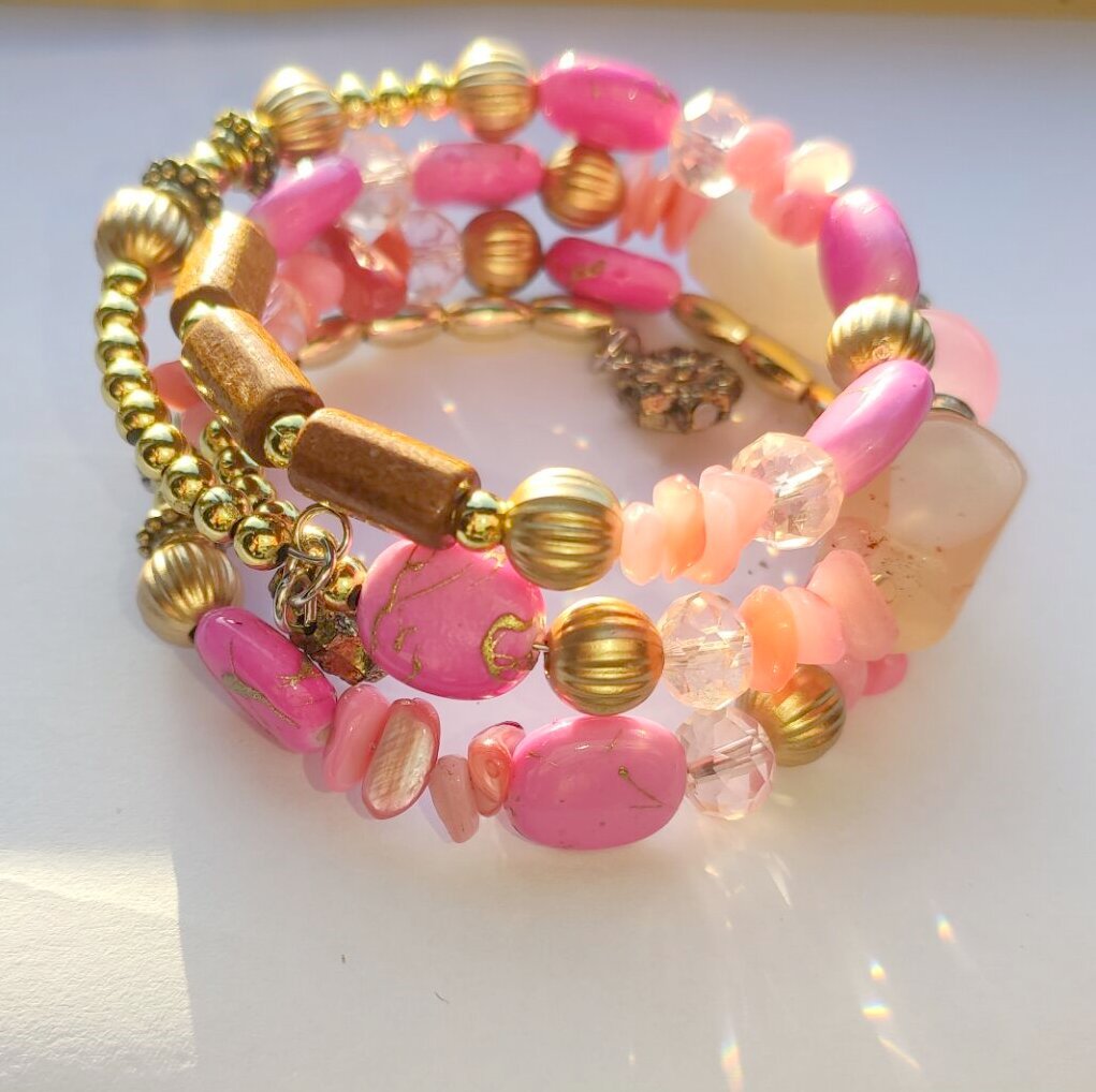 Wholesale Colorful Natural Stone Turquoise Beaded Bracelet for Women Multi-layered Bracelet ACC-BT-Zheq005