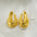 Wholesale 18K gold broken gold geometric earrings flower water drop U-shaped earrings
