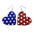 Wholesale  Independence Day Leather Earrings