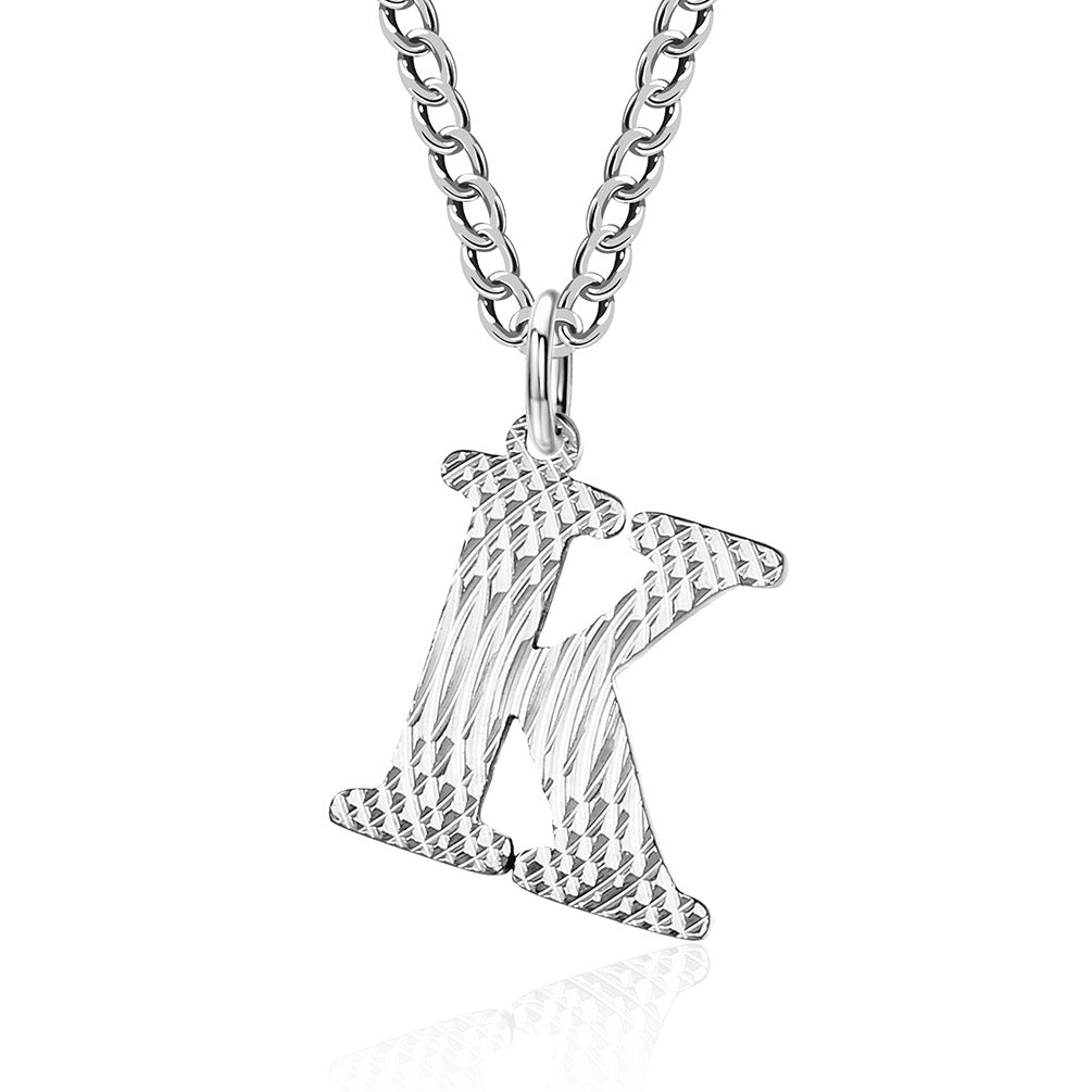 Wholesale Letter Titanium Steel Necklace Clavicle Chain
