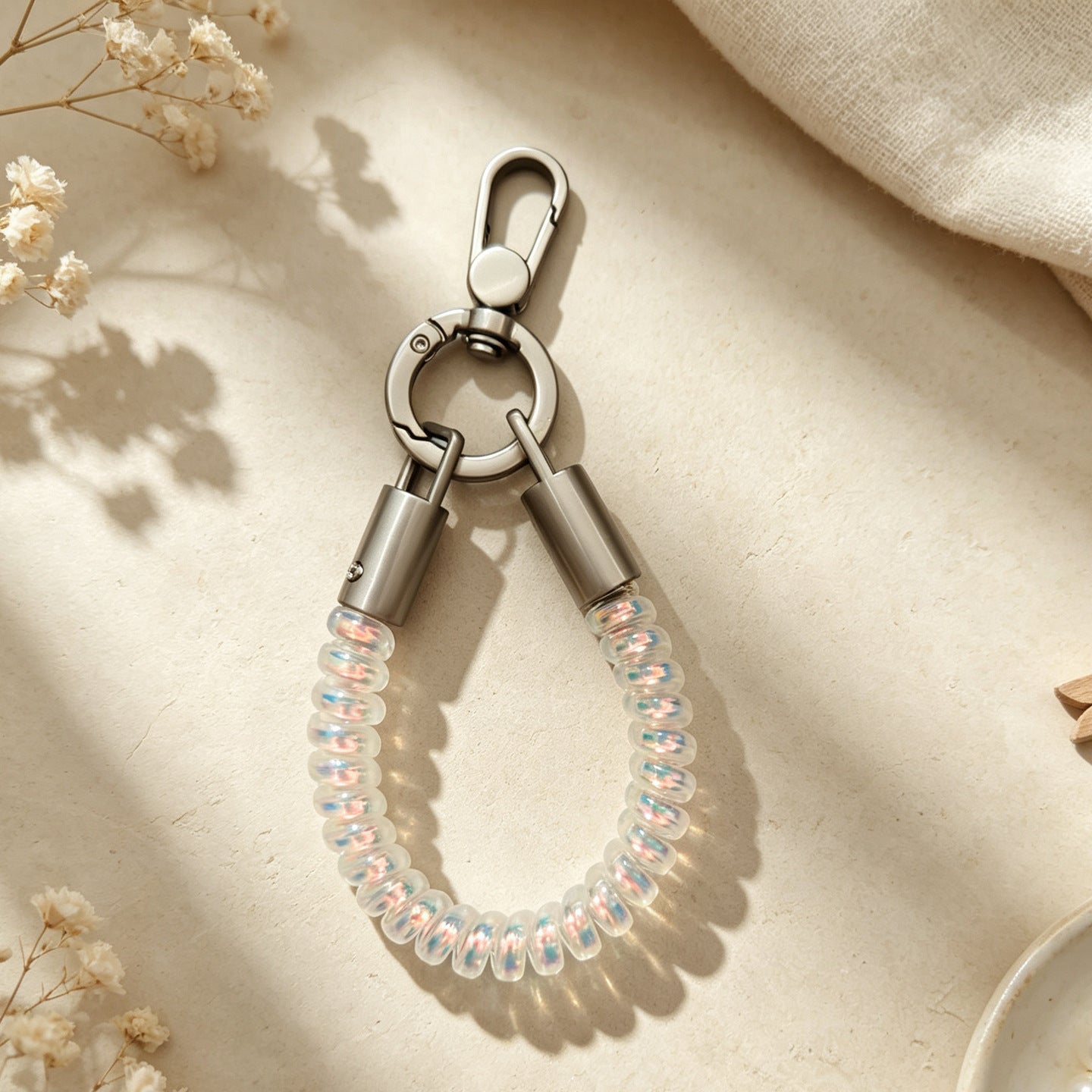 Wholesale Jelly Candy Spring Keychain Light Pink Plastic DIY Bag Charm For Craft Supply And Everyday Use