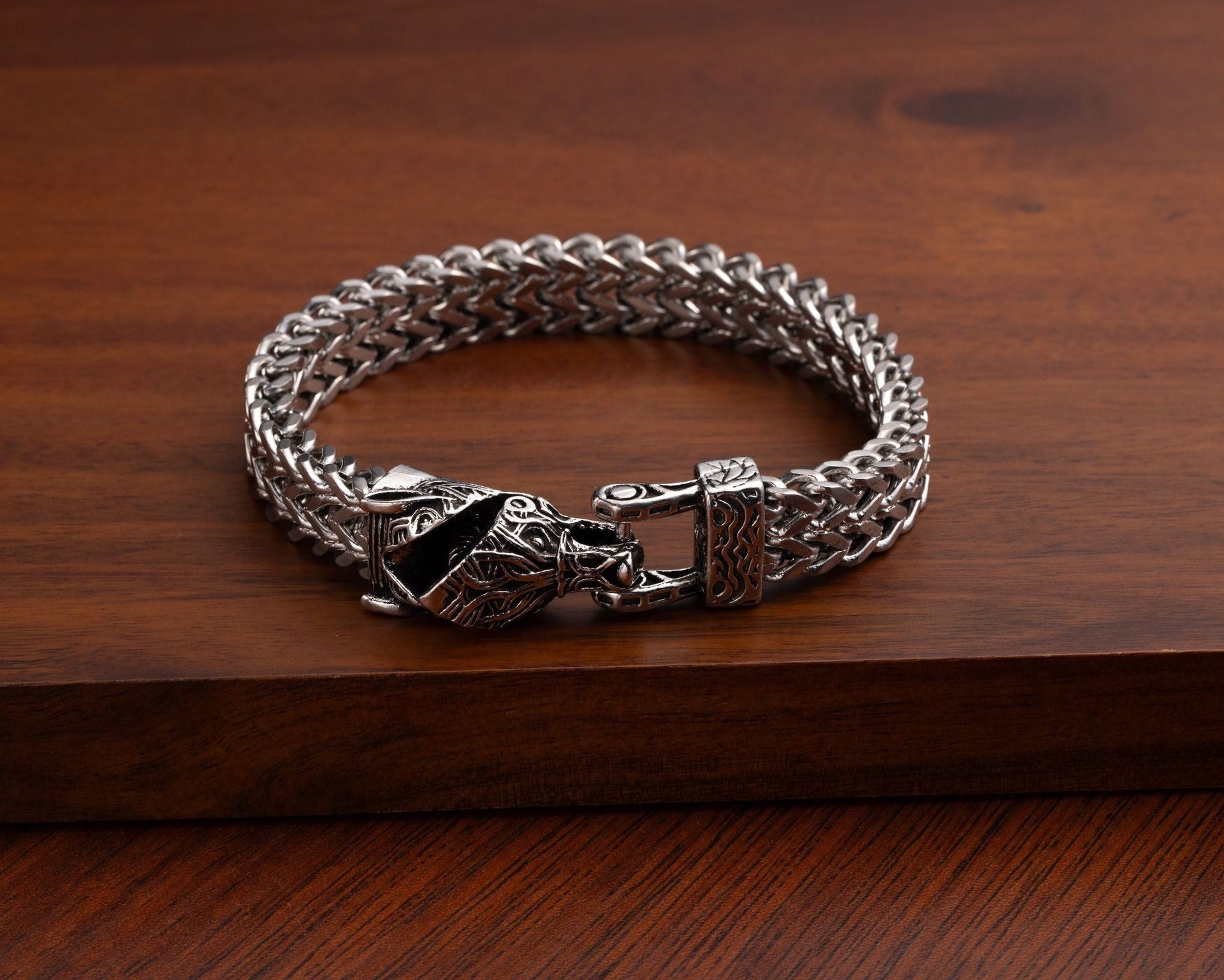 Wholesale Retro Punk Skull Snake Men' s Bracelet Alloy Fashion Accessory Boutique Resale Gift