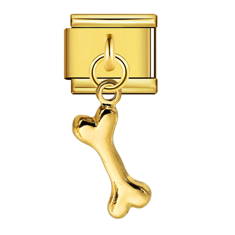 Wholesale  Italian Charm Bracelet 9mm DIY hook style Creative Stainless Steel Composable Bracelet