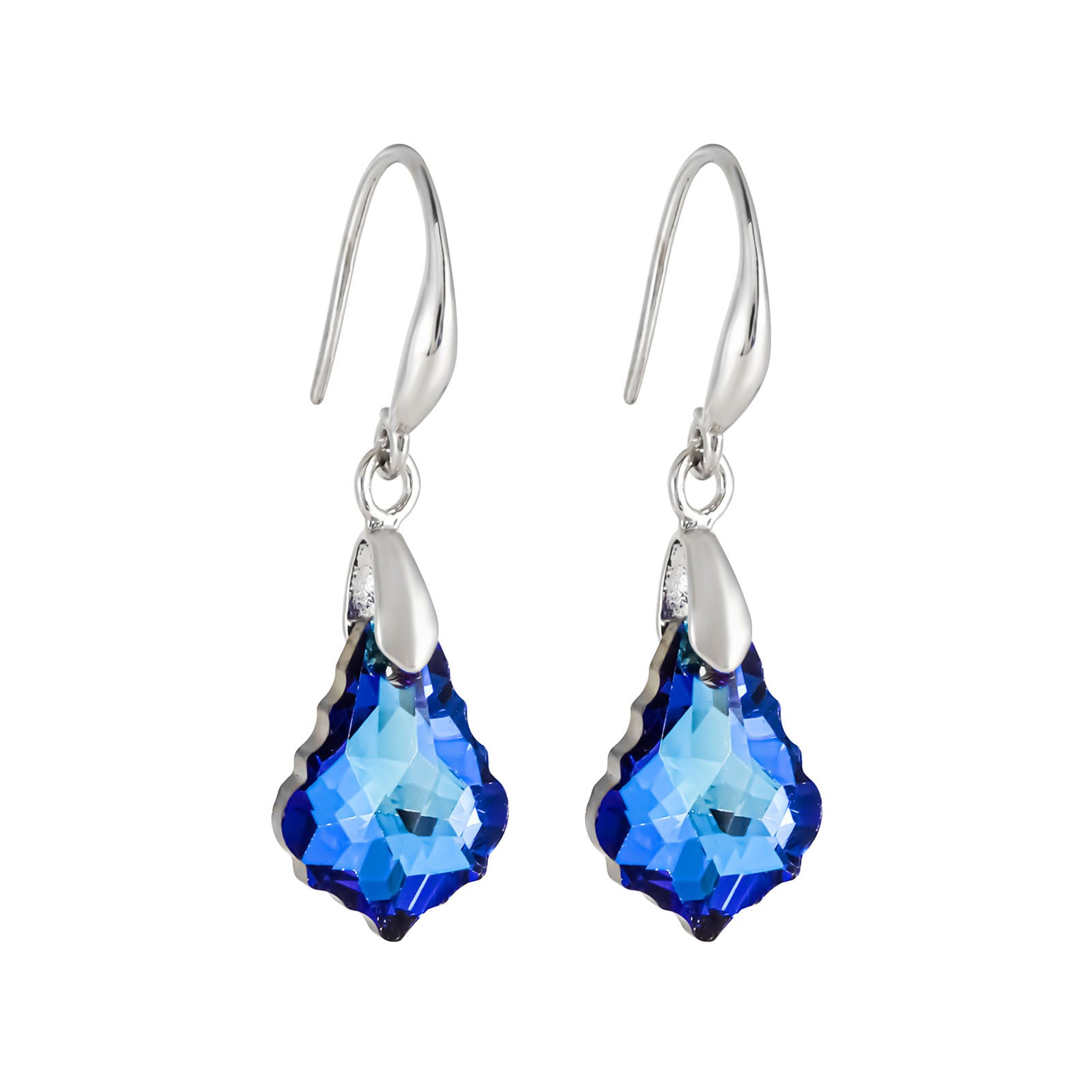 Wholesale Crystal Jewelry Baroque Maple Leaf Earrings ACC-ES-LR002