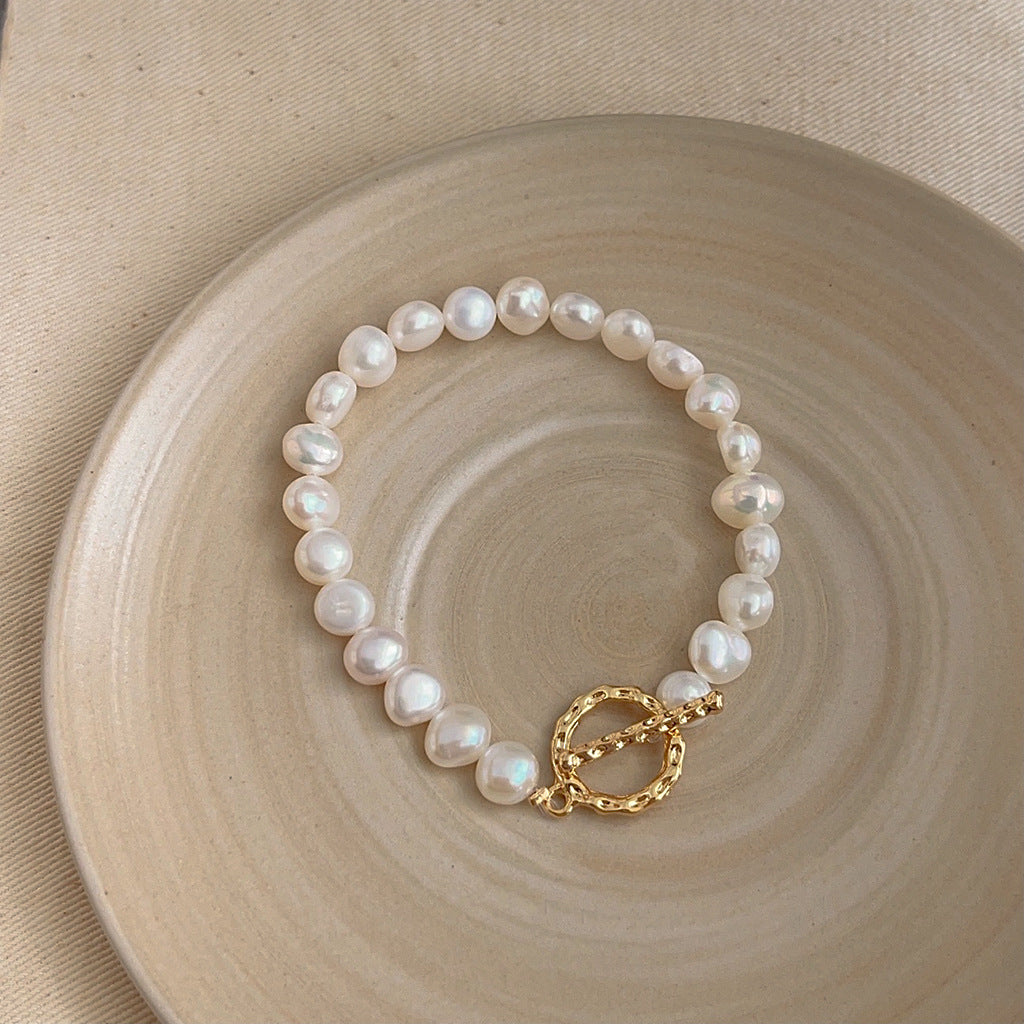 Wholesale Baroque natural pearl bracelet
