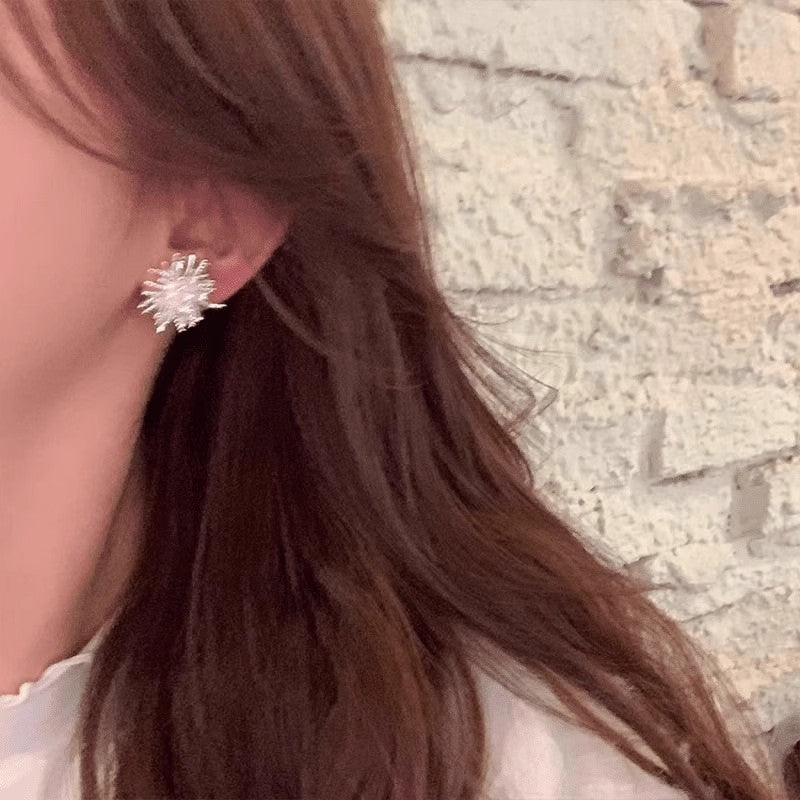 Wholesale Sparkling Firework Earrings Trendy Party Jewelry Fashion Accessory for Women Gift Boutique