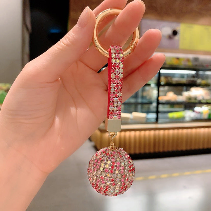 Wholesale Rhinestone Ball Alloy Keychain Lanyard Keychain ACC-KC-ShuoT020
