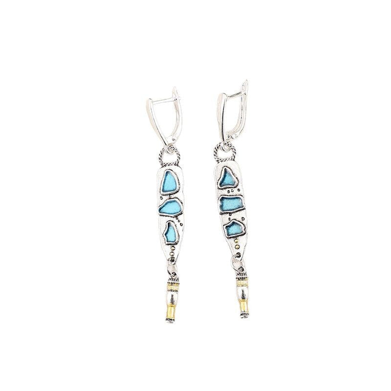 Wholesale Irregular geometric long earrings