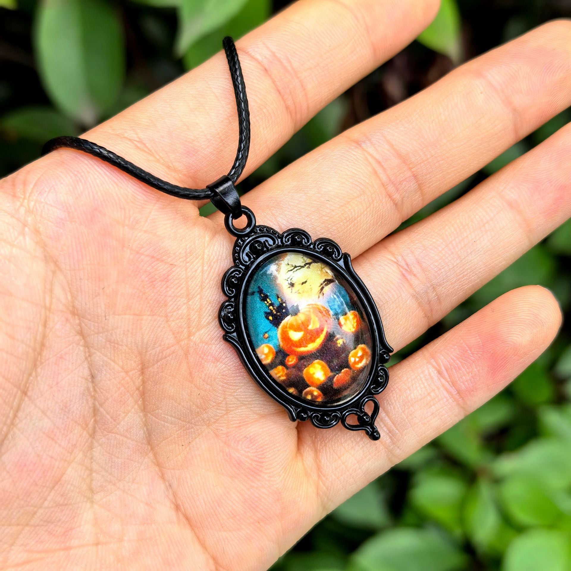 Wholesale  Halloween Dark Series Pu Leather Necklace