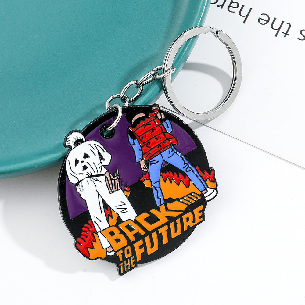 Wholesale Halloween Back to the Future Keychain