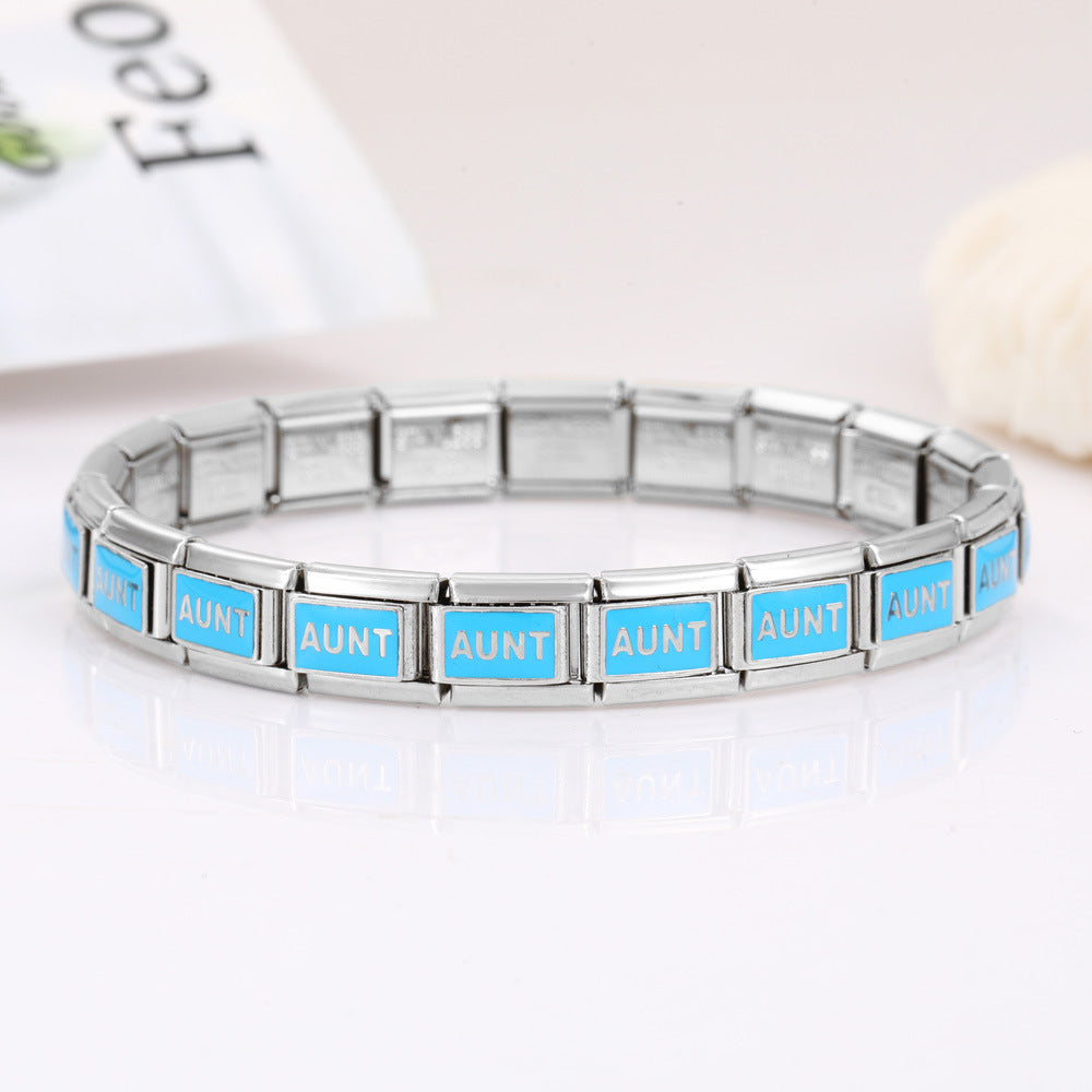 Wholesale 10pcs Italian Charm Bracelet 9mm DIY Splicing Removable Stainless Steel Composable Bracelet