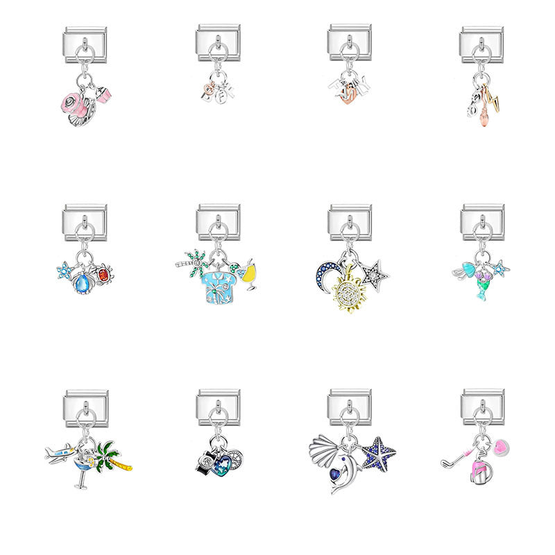 Wholesale Ocean Cartoon Modular Bracelet DIY Jewelry Accessory Gift for Boutique Resale