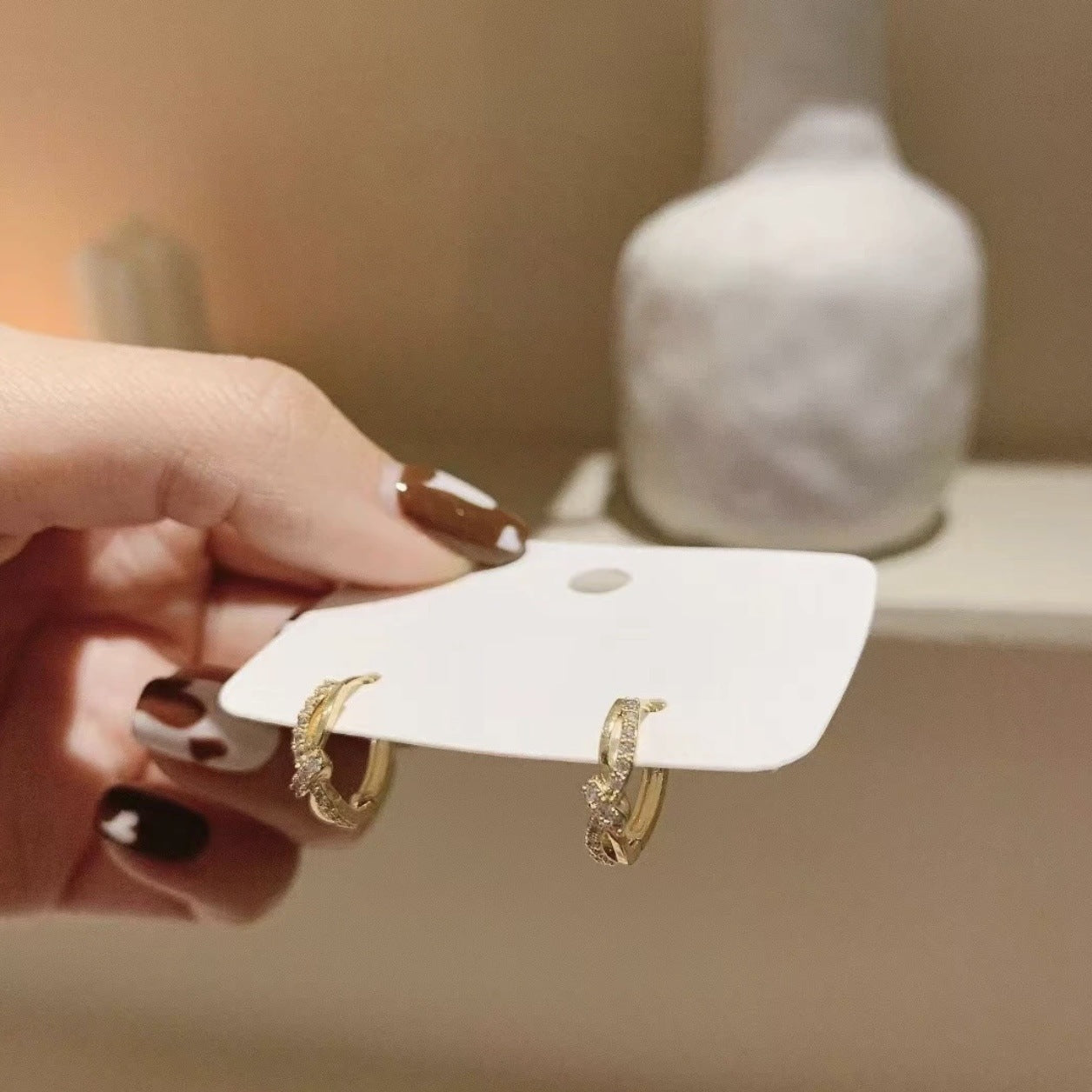 Wholesale S925 Sterling Silver Design Bow Ear Stud