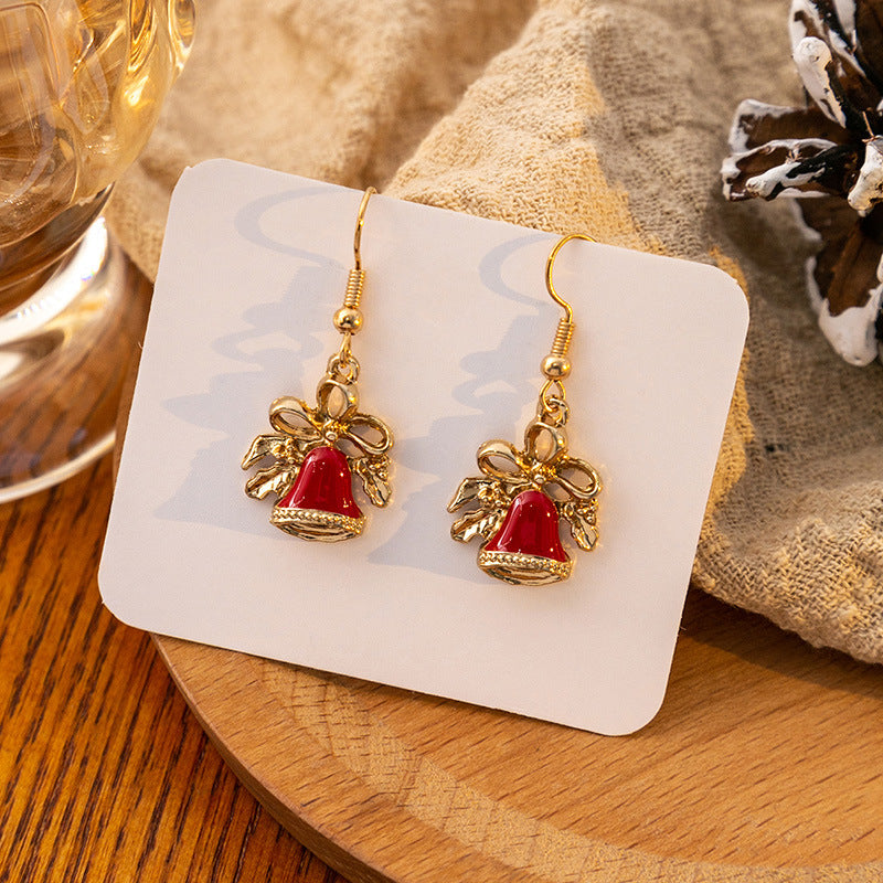 Wholesale Christmas Santa Claus Snowflake Earrings ACC-ES-MDD047
