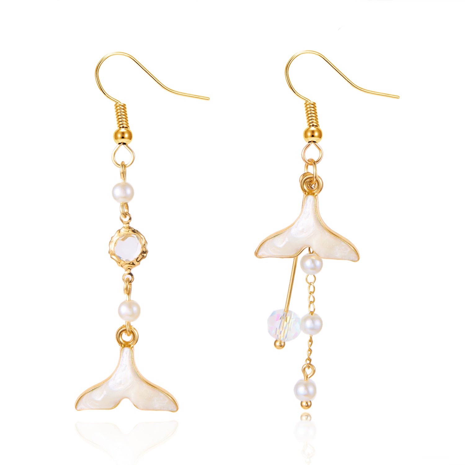 Wholesale Mermaid Tail Pearl Earrings