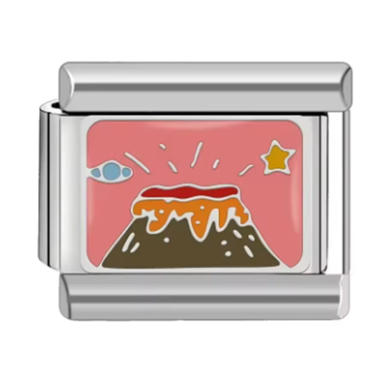 Wholesale  Italian Charm Bracelet 9mm DIY Classic Cartoon Creative Stainless Steel Composable Bracelet