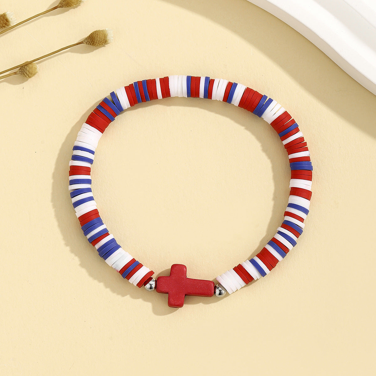 Wholesale Bohemian Colorful Soft Clay Beach Elastic Adjustable Bracelet