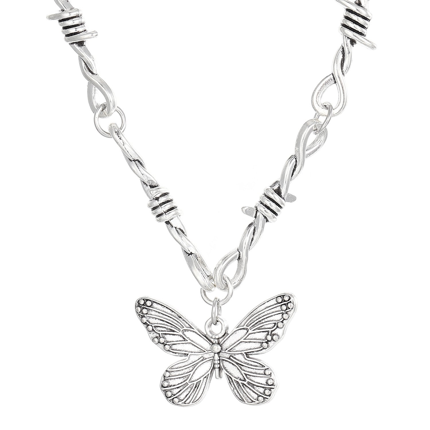 Wholesale  Love Thorn Necklace Heart Pendant Necklaces