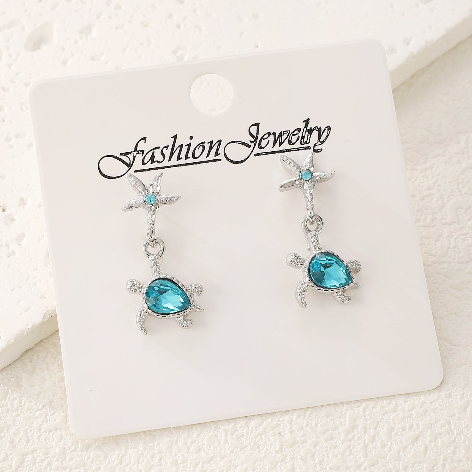 Wholesale Starfish Blue Turtle Summer Ocean Theme Earrings ACC-ES-ChengJing004