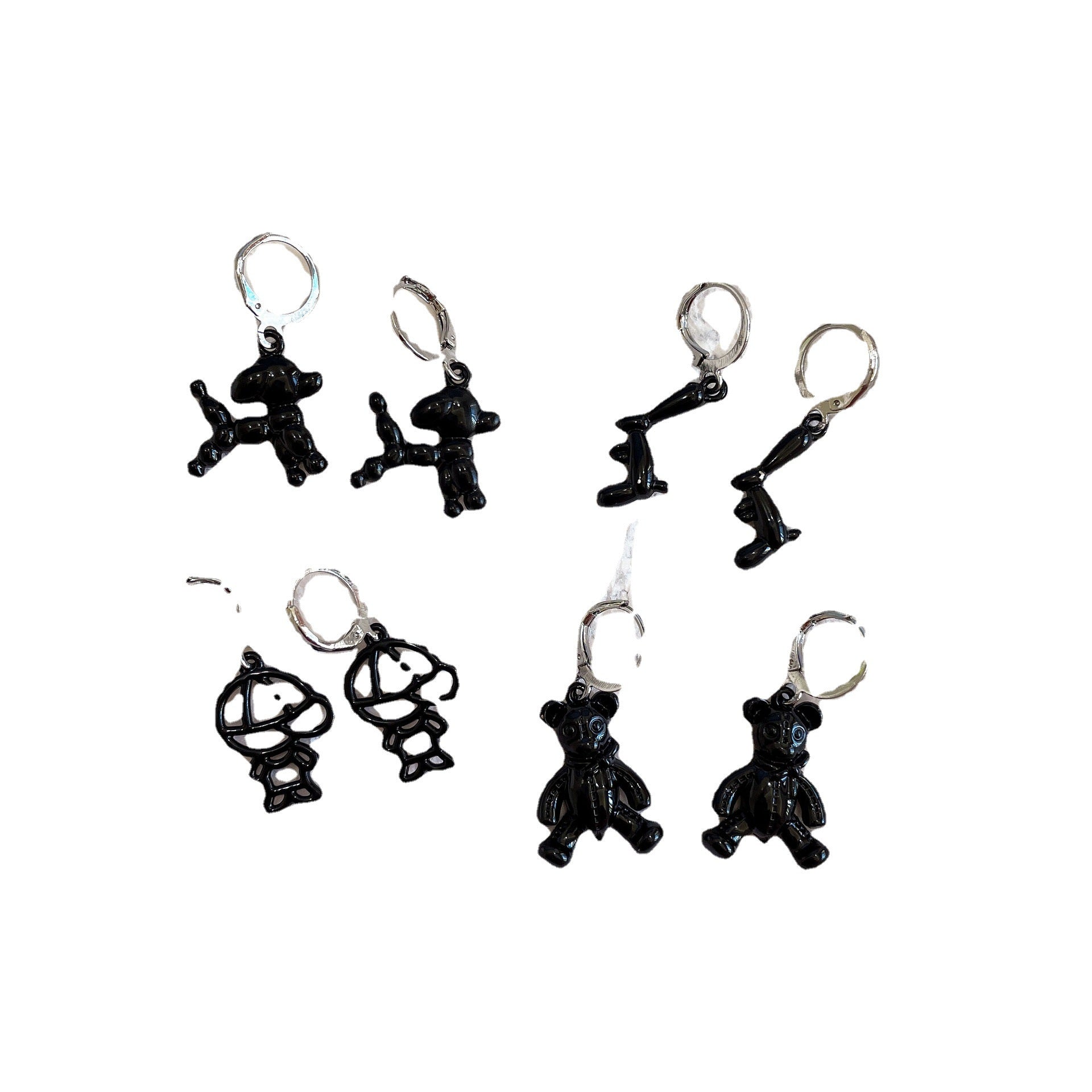 Wholesale Black Balloon Dog Earrings ACC-ES-Yijia001