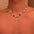 Wholesale Titanium Steel Pearl stitching cross clavicle necklace