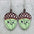 Wholesale  Halloween wooden earrings  pumpkin pine cone print  earrings