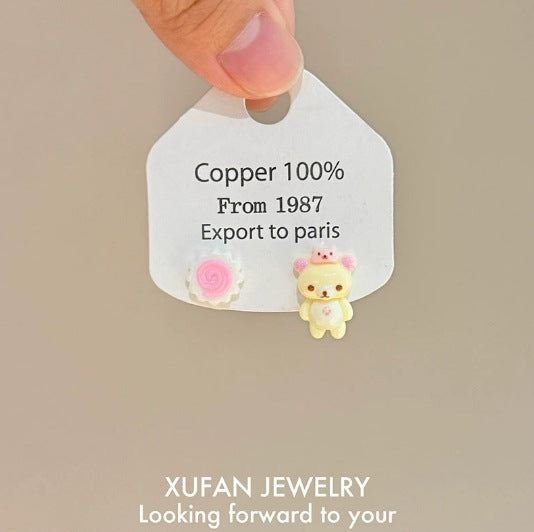 Wholesale Electroplated Alloy Cute Animal Earrings - Fashion Jewelry Accessory for Gift or Resale