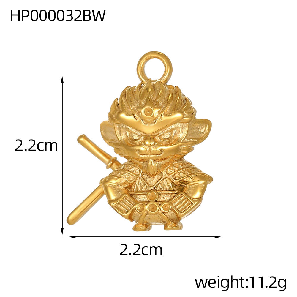 Wholesale Stainless steel three-dimensional pendant