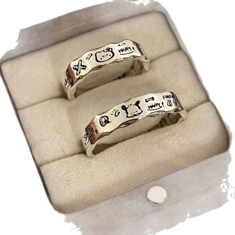 Wholesale Cartoon cute wavy edge ring