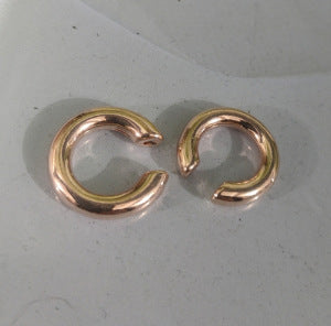 Wholesale  smooth plain ring ear clip retro earrings