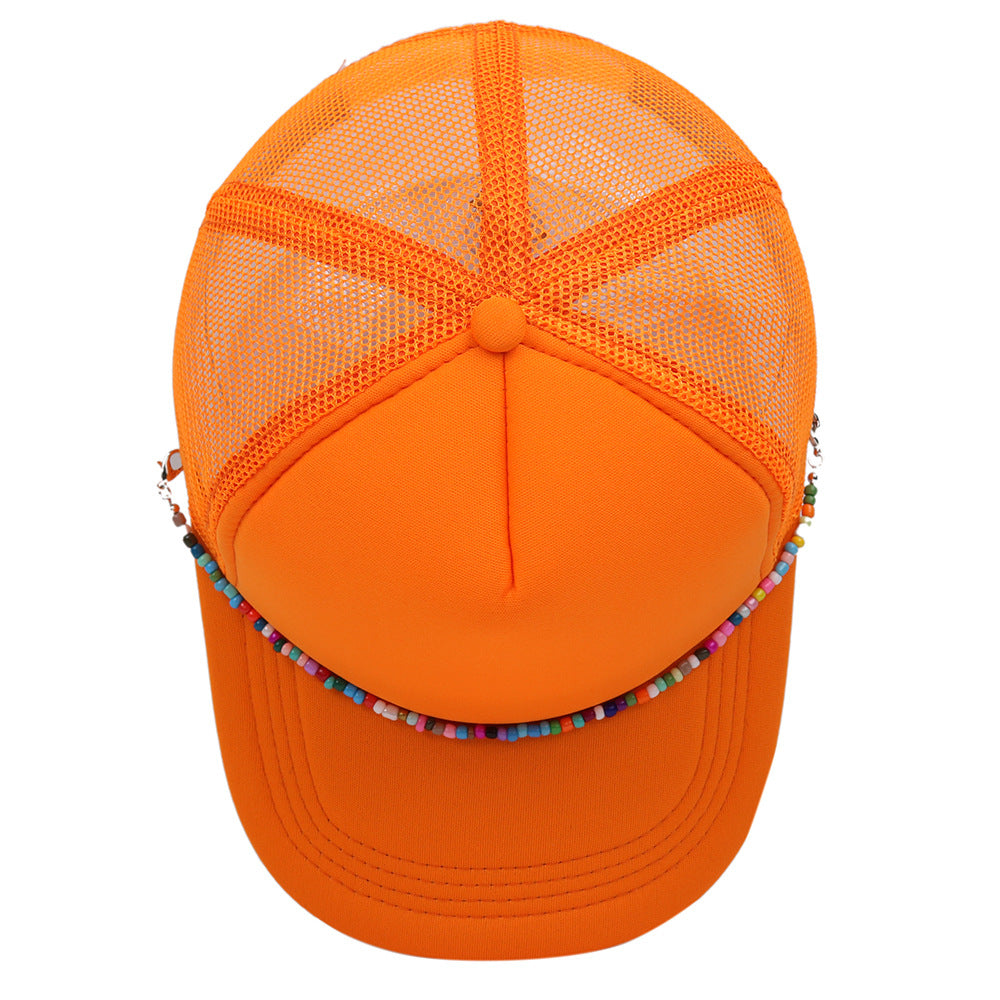 Wholesale Colorful Chain Trucker Cap Mesh Cap Baseball Cap ACC-HT-HaiPu019
