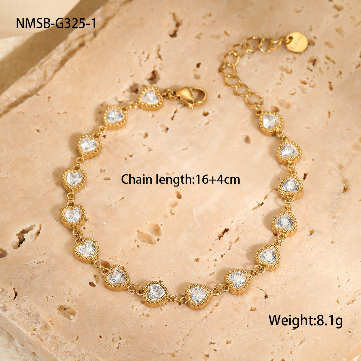 Großhandel Farbe Zirkon Serie Edelstahl Halskette Armband