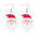 Carton de gros dessin animé Elk Old Snowman Boucles d'oreilles colorées
