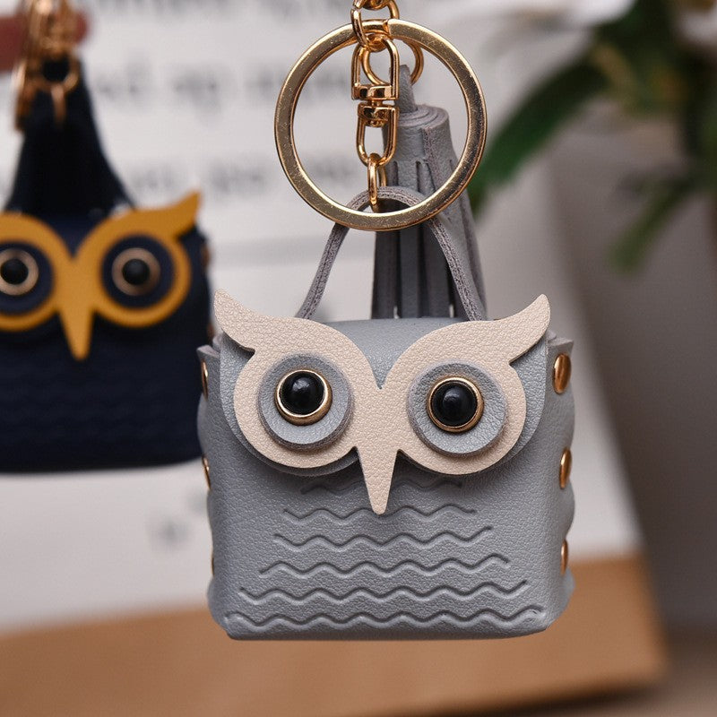 Wholesale Owl Leather Coin Purse Keychains Keychain Wallet ACC-KC-YanG003