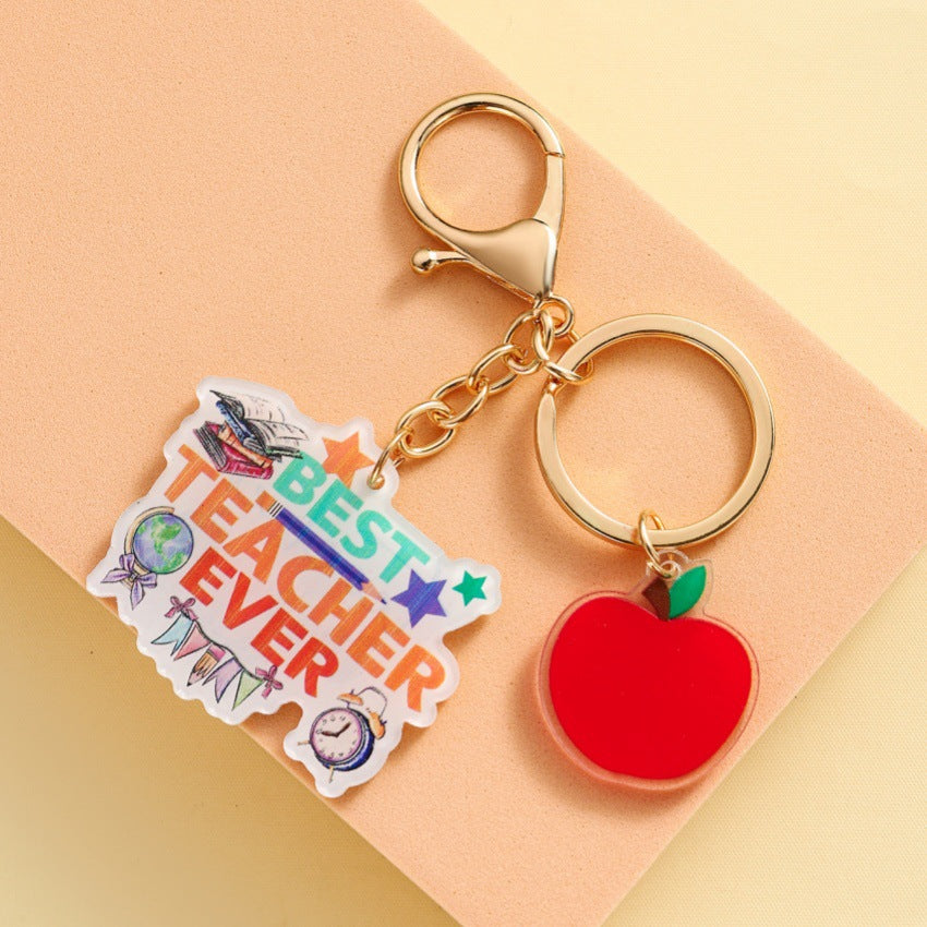 Wholesale  acrylic keychain pendant graduation season keychain