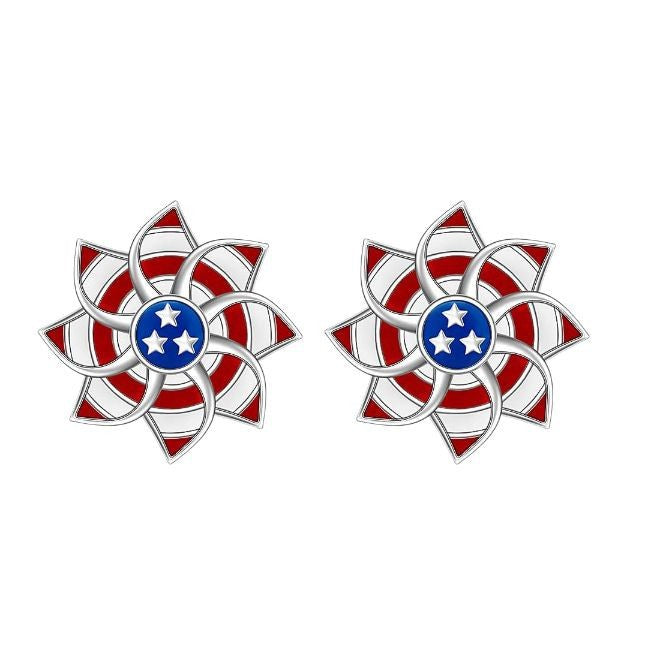 Wholesale  Independence Day Five-pointed Star Earrings