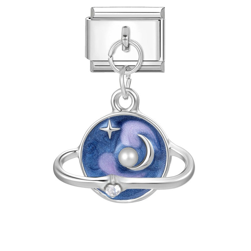 Wholesale Italian Charm Bracelet 9mm DIY Splicing Creative Pendant Stainless Steel Composable Bracelet