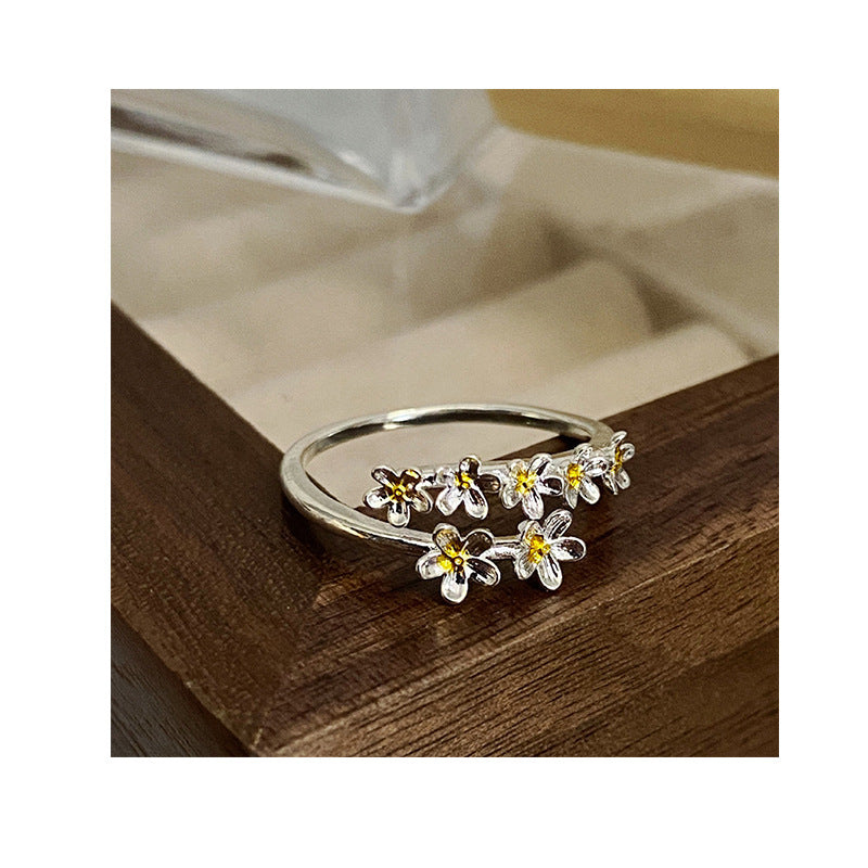 Wholesale Ethereal and Beautiful Iris Flower Court Style Princess RIng