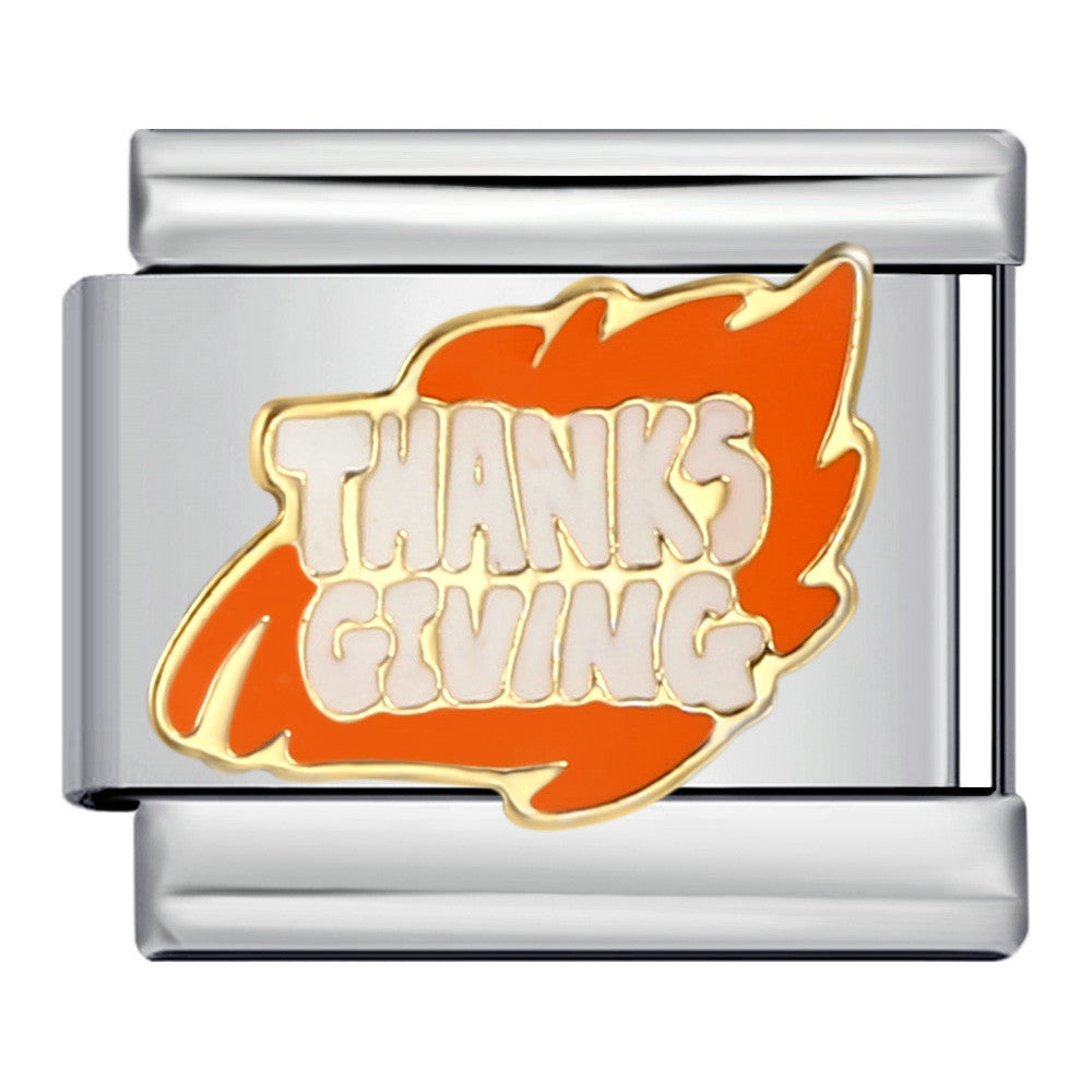 Wholesale Italian Charm Bracelet 9mm DIY Splicing Removable Thanksgiving Elements Stainless Steel Composable Bracelet