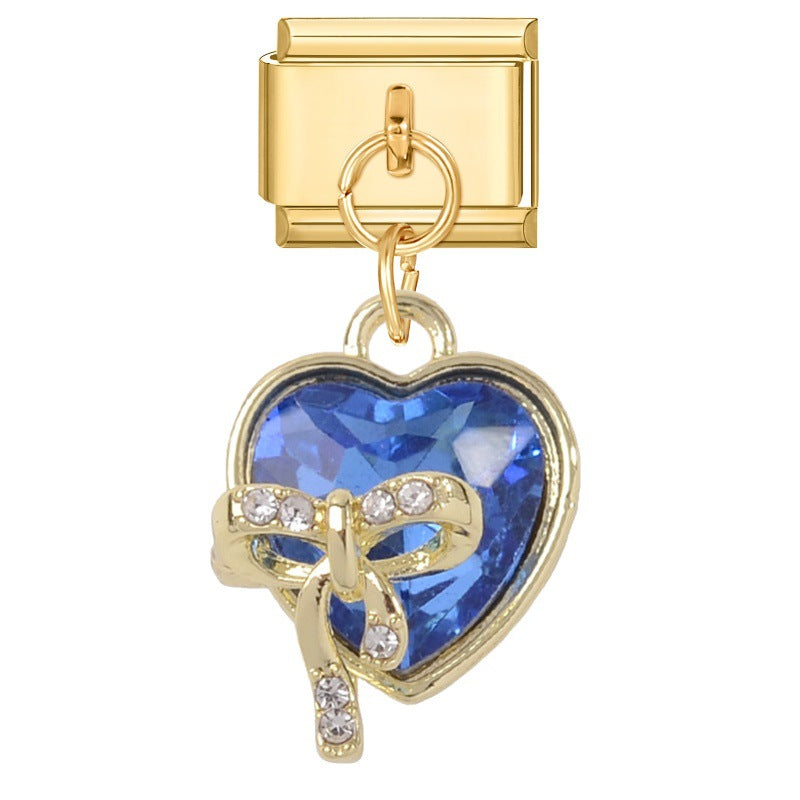 Wholesale Italian Charm Bracelet 9mm DIY Love Series  Creative Stainless Steel Composable Bracelet