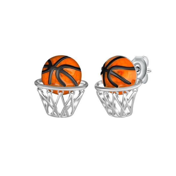 Wholesale  creative basketball earrings