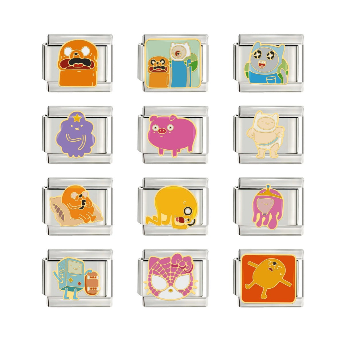 Wholesale  Italian Charm Bracelet 9mm DIY Oil-Drip Color Creative Stainless Steel Composable Bracelet