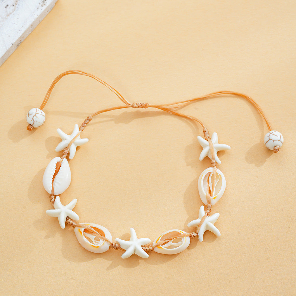 Wholesale Woven Starfish Shell Bracelet