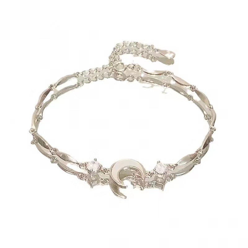 Wholesale Pink Cherry Blossom Bowknot Zircon Bracelet Alloy Fashion Jewelry Boutique Resale