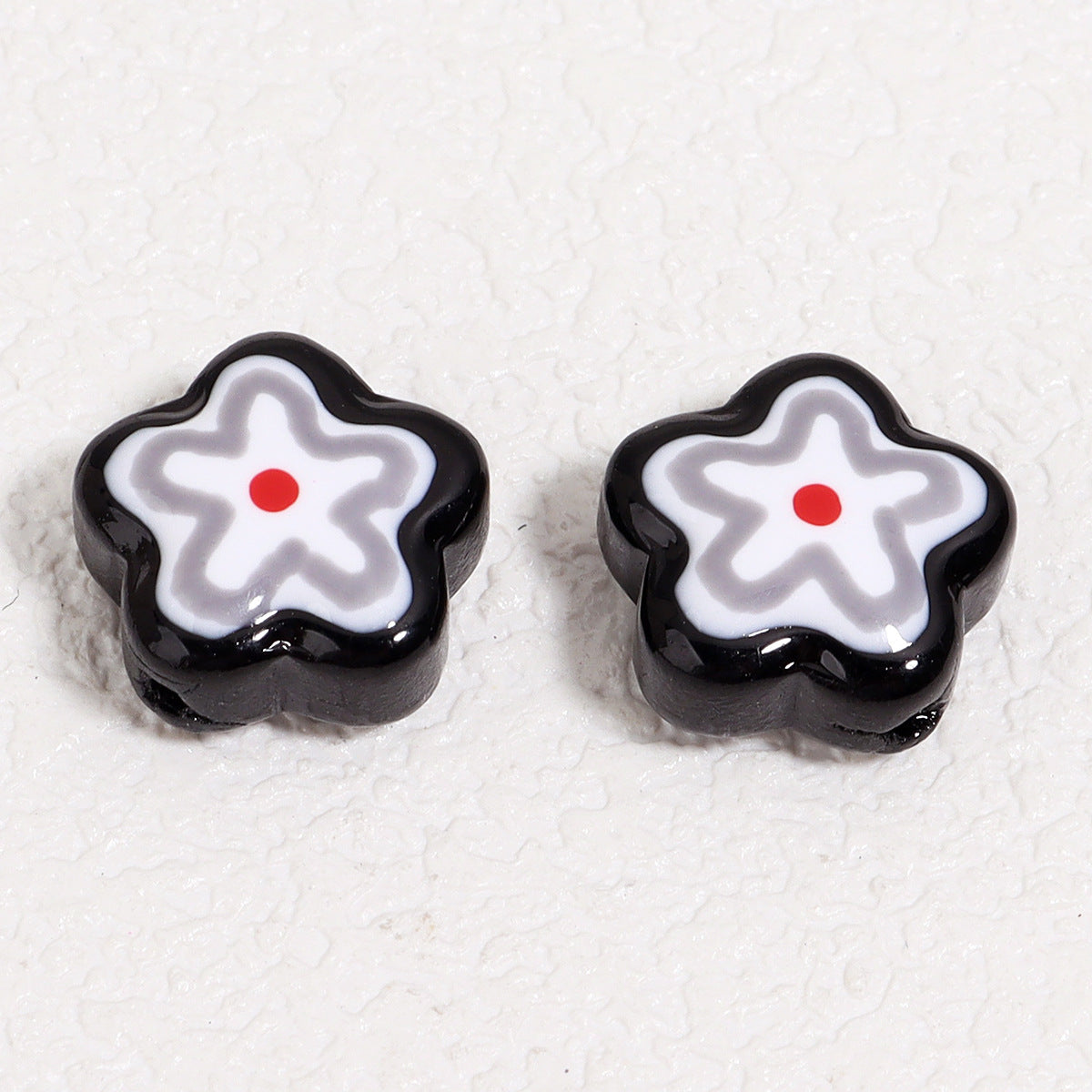 Wholesale   colorful flower patterns Focal Beads DIY Bead Accessories