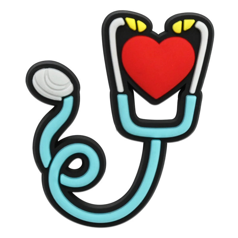 Wholesale Medical First Aid Theme PVC Shoe Charms For Clog Sandals DIY Decorative Everyday Chic Accessory For Resale